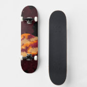 Space Pixel Art. Skateboard (Vorderseite)