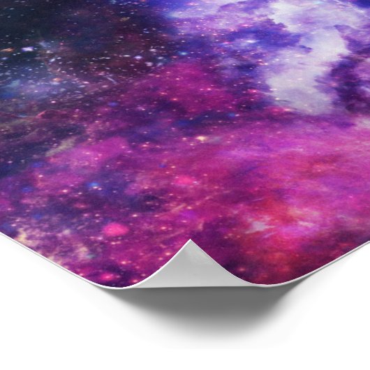 Space Pizza Cat Poster (Ecke)