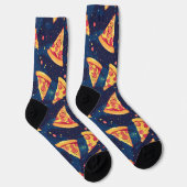 Space Pizza Party - Galactic Pepperoni Slice Socken (Rechts)