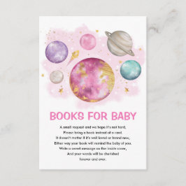 Space Planet Galaxy Moon Star Bücher für Baby Girl Begleitkarte