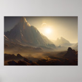Space Planet Landscape Digital Art Poster #030 (Vorne)