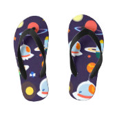 Space Planet Star Galaxy Kinderbadesandalen (Fußbett)