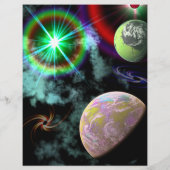 Space Planetarium Custom Rave Flyer (Hinten)