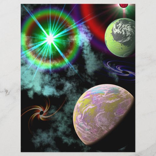 Space Planetarium Custom Rave Flyer (Hinten)