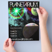 Space Planetarium Custom Rave Flyer (Hand)