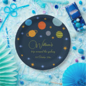 Space Planets Galaxy Stars Junge Dusche Pappteller (Party)