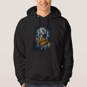 Space Poodle Astronaut Taco Lustiger Hund Kunst Ci Hoodie