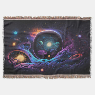 Space Psychedelic Hintergrund Decke