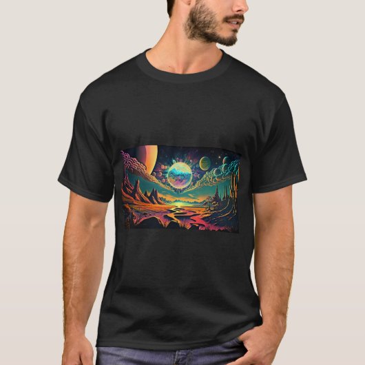 Space Psychedelic T-Shirt (Vorderseite)
