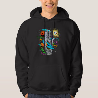 Space Push Through Galaxy In Solar System Hoodie