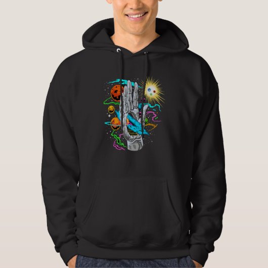 Space Push Through Galaxy In Solar System Hoodie (Vorderseite)