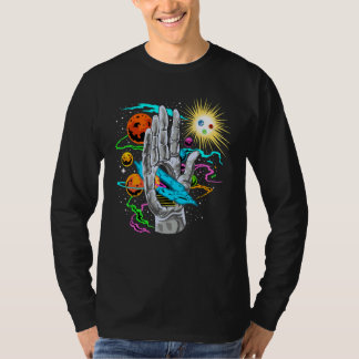 Space Push Through Galaxy In Solar System T-Shirt