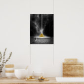 Space Pyramide Poster (Küche)