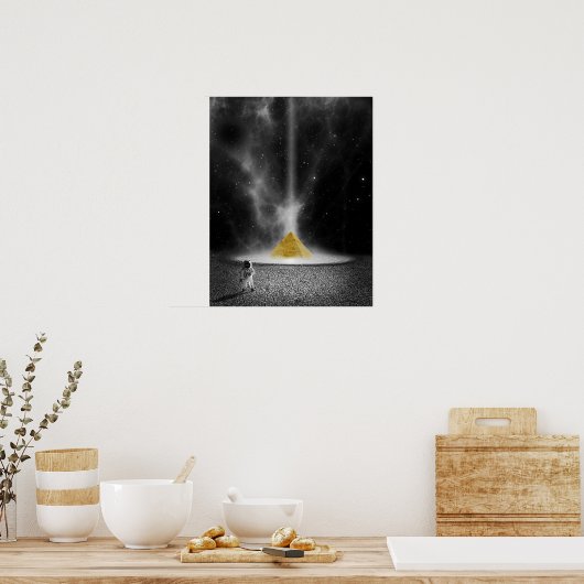 Space Pyramide Poster (Küche)