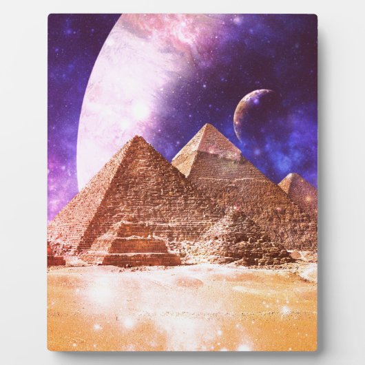 Space Pyramids Fotoplatte (Vorderseite)