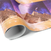 Space Pyramids Geschenkpapier (Rolleneckpunkt)
