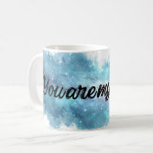 Space Quote Mug Kaffeetasse (Vorderseite Links)