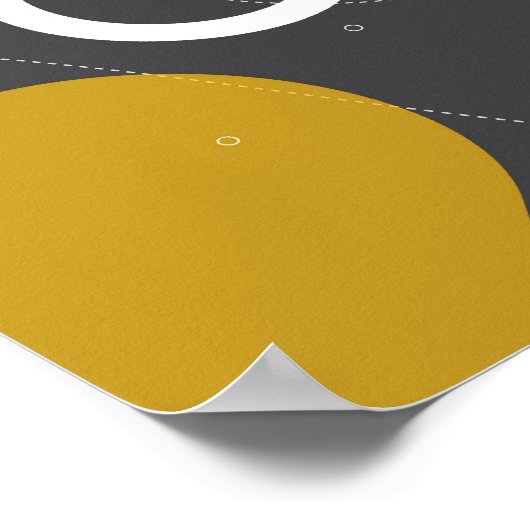 Space Race Abstrakt Poster (Ecke)