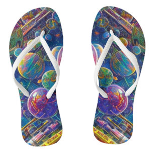 Space Race Flip Flops Badesandalen