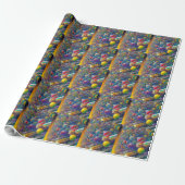 Space Race glänzendes Papier Geschenkpapier (Ungerollt)