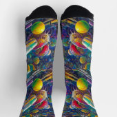 Space Race Hochleistungs-Socken Socken (Oben)