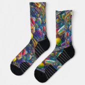 Space Race Hochleistungs-Socken Socken (Links)