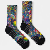 Space Race Hochleistungs-Socken Socken (Rechts)