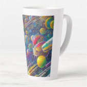 Space Race latte Tasse (Rechte Ecke)