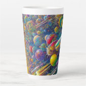 Space Race latte Tasse (Vorderseite)