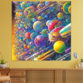 Space Race-Leinwand Leinwanddruck (Insitu (Wohnzimmer))