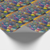 Space Race Matte Packpapier (Ecke)