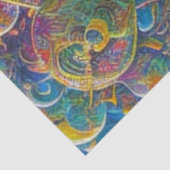 Space Race-Papier Seidenpapier (Detail)