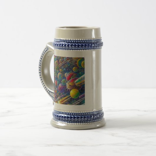 Space Race stein Bierglas (Vorderseite Links)