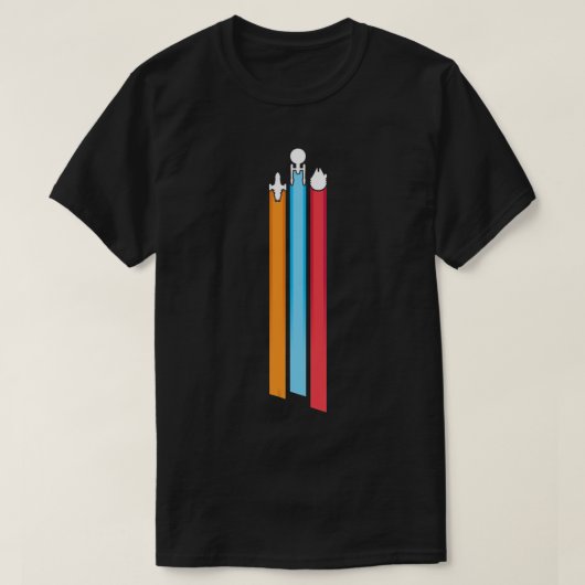 Space Racing Stripes Männer T - Shirt lustiger T - (Design vorne)