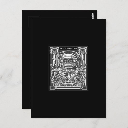 space rebellion postkarte (Vorne/Hinten)