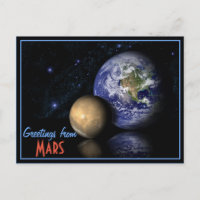 Space Red Blue Black Mars Earth Globe Foto