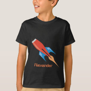 Space Rocket Boys Personal Individuelle Name T-Shirt