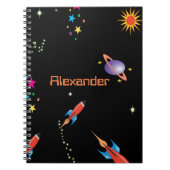 Space Rocket Boys School Personal Notizblock (Vorderseite)