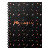 Space Rocket Boys School Personal Notizblock (Vorderseite)