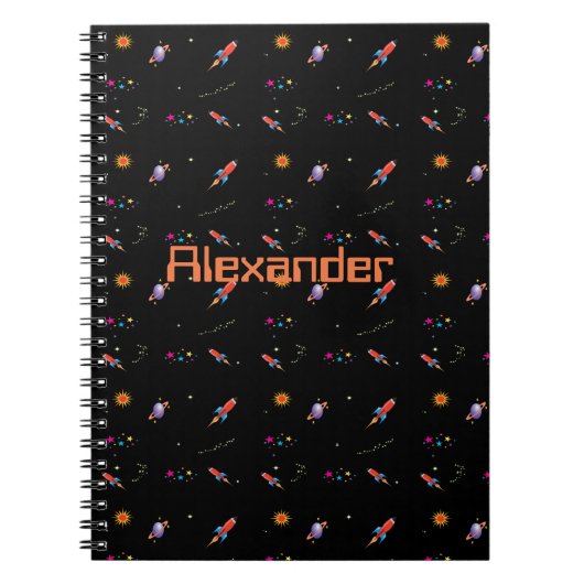 Space Rocket Boys School Personal Notizblock (Vorderseite)