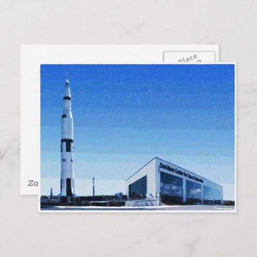Space & Rocket Center in Huntsville, Alabama Postkarte (Vorne/Hinten)