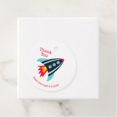 Space Rocket Danke, Boys zum Geburtstag Geschenkanhänger (Beispiel)