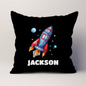 Space Rocket Personalisiert Kids Cushion Kissen