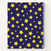 Space Rocket Personalisiert Spiral Notebook Notizblock (Rückseite)