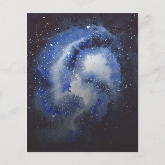 Space Rocket Planets Baby Dusche Wünsche für Baby (Rückseite)