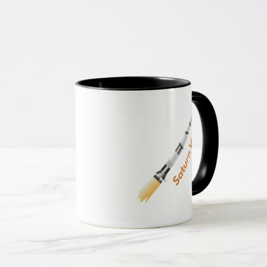 Space Rocket Saturn V Tasse (VorderseiteRechts)