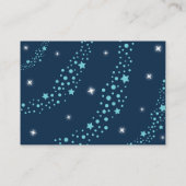 Space Rocket Ship Planets Baby Diaper Raffle Begleitkarte (Rückseite)