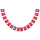 Space Rocket Star Schiff Happy Birthday Banner (Alle)