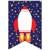 Space Rocket Star Schiff Happy Birthday Banner (Erste Fahne)