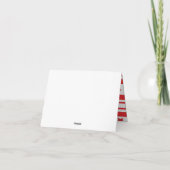 Space Rocket Star Schiff Vielen Dank zum 1. Geburt Karte (Rückseite)